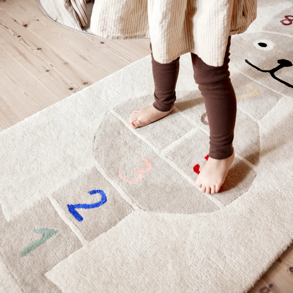 OYOY Living Hopscotch Rug Rabbit - Image 4
