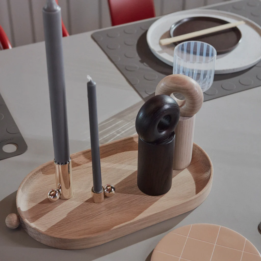 OYOY Living Inka Oval Wood Tray - Image 4