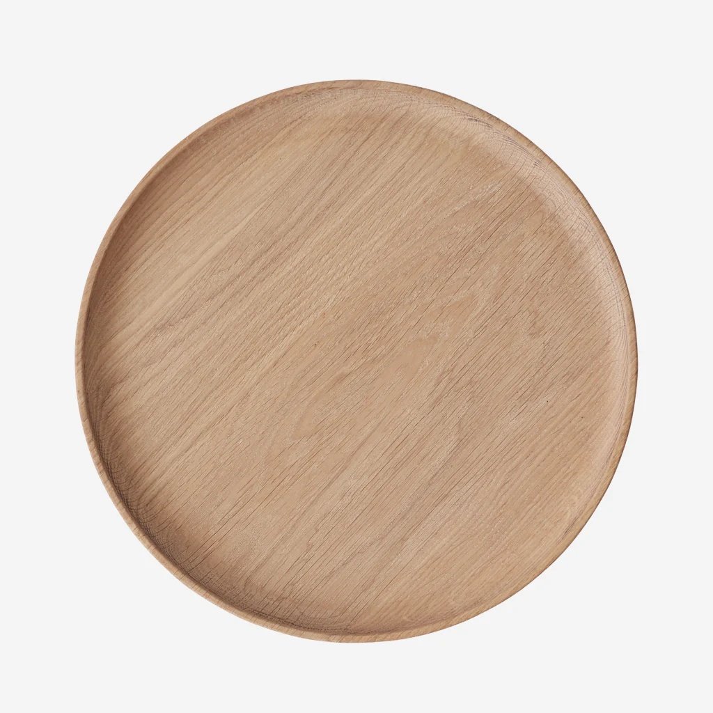 OYOY Living Inka Round Wood Tray Large - Image 3