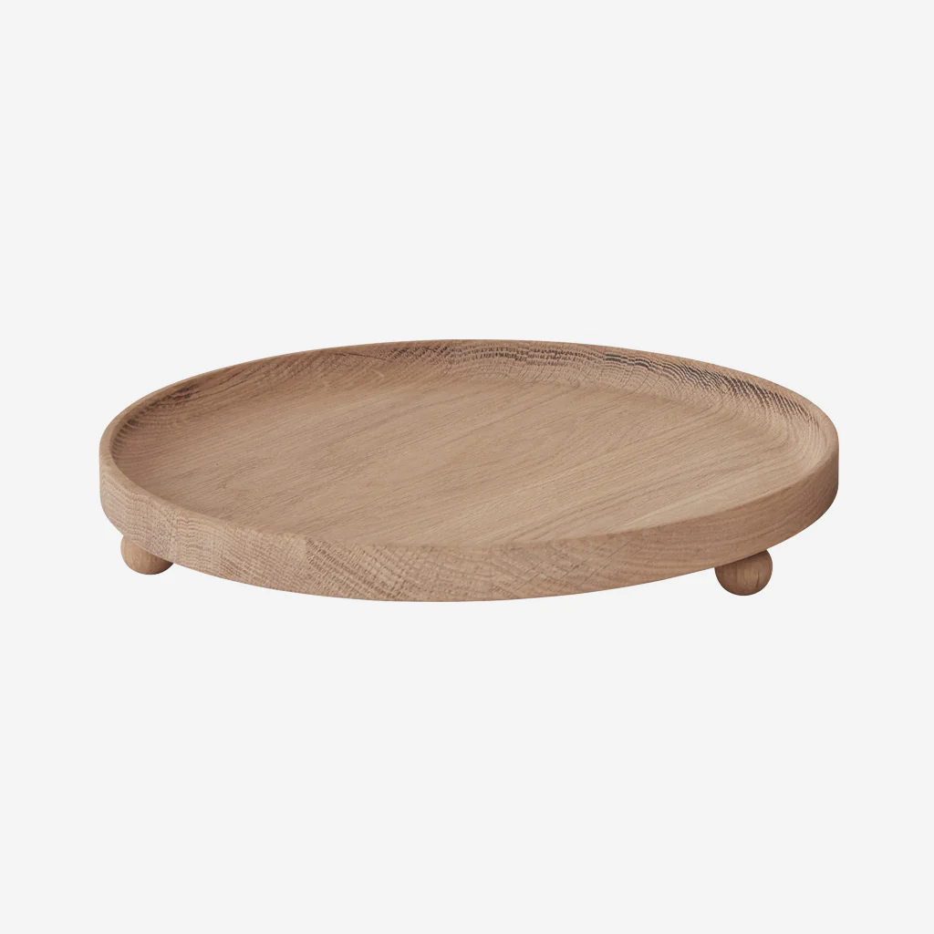 OYOY Living Inka Round Wood Tray Large - Image 4