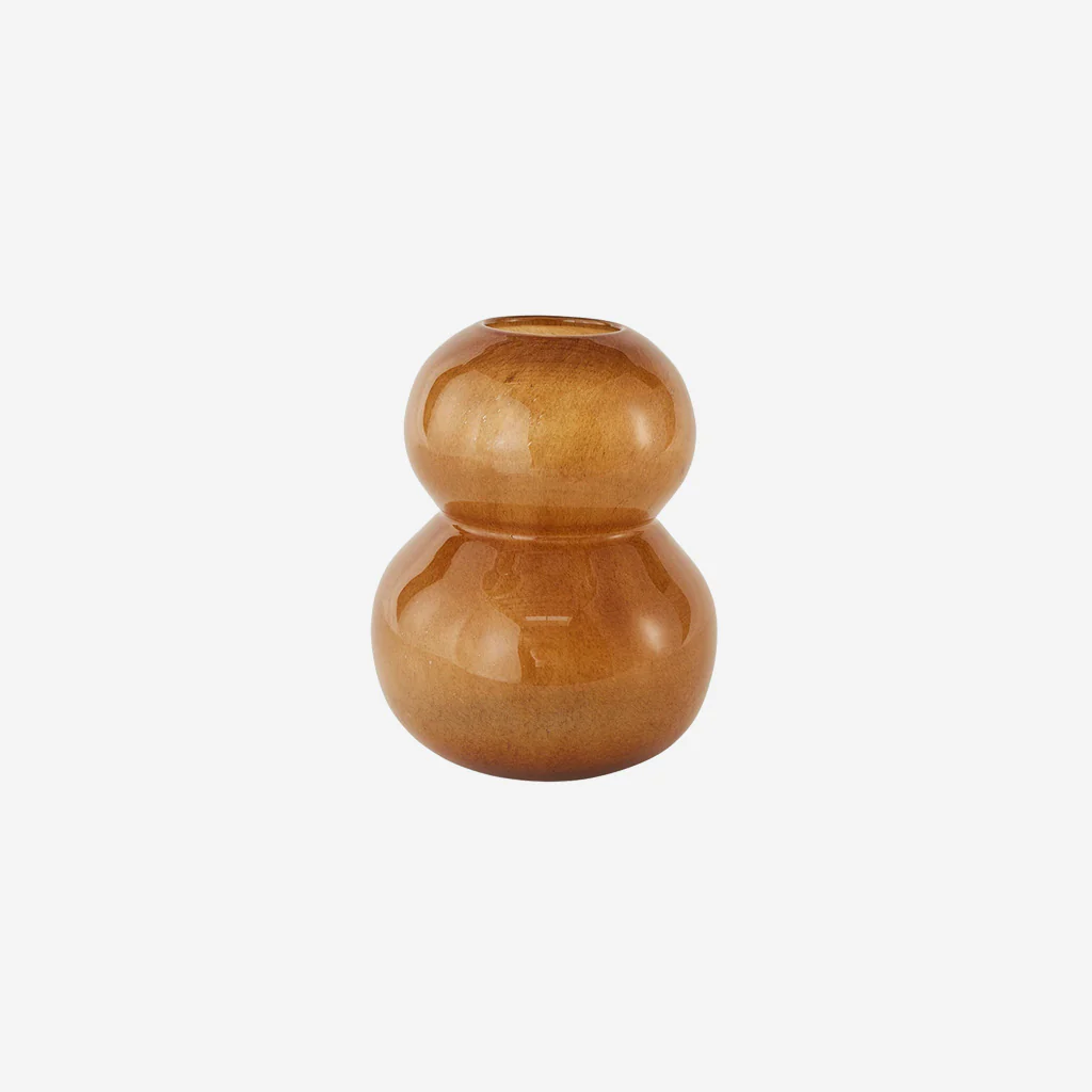 OYOY Living Lasi Vase Large Amber brown