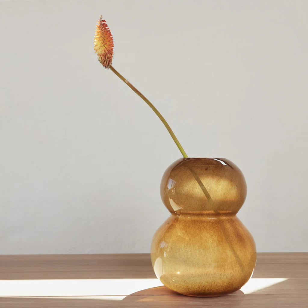 OYOY Living Lasi Vase Large Amber brown - Image 3