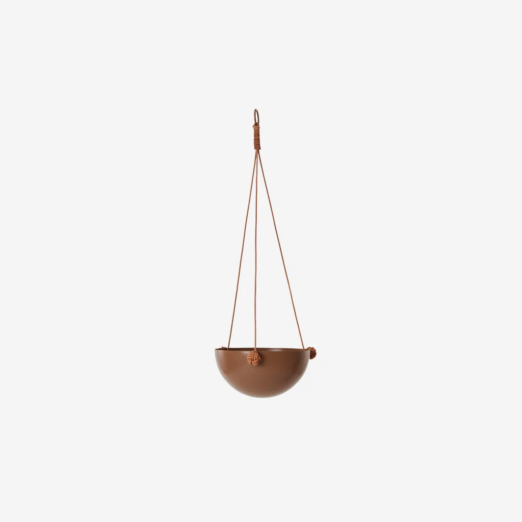 OYOY Living Pif Paf Puf Hanging Planter Storage Single Nougat