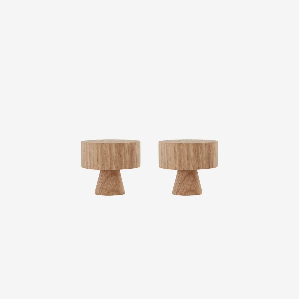 OYOY Living Pin Hook Oak Large 2 Pack