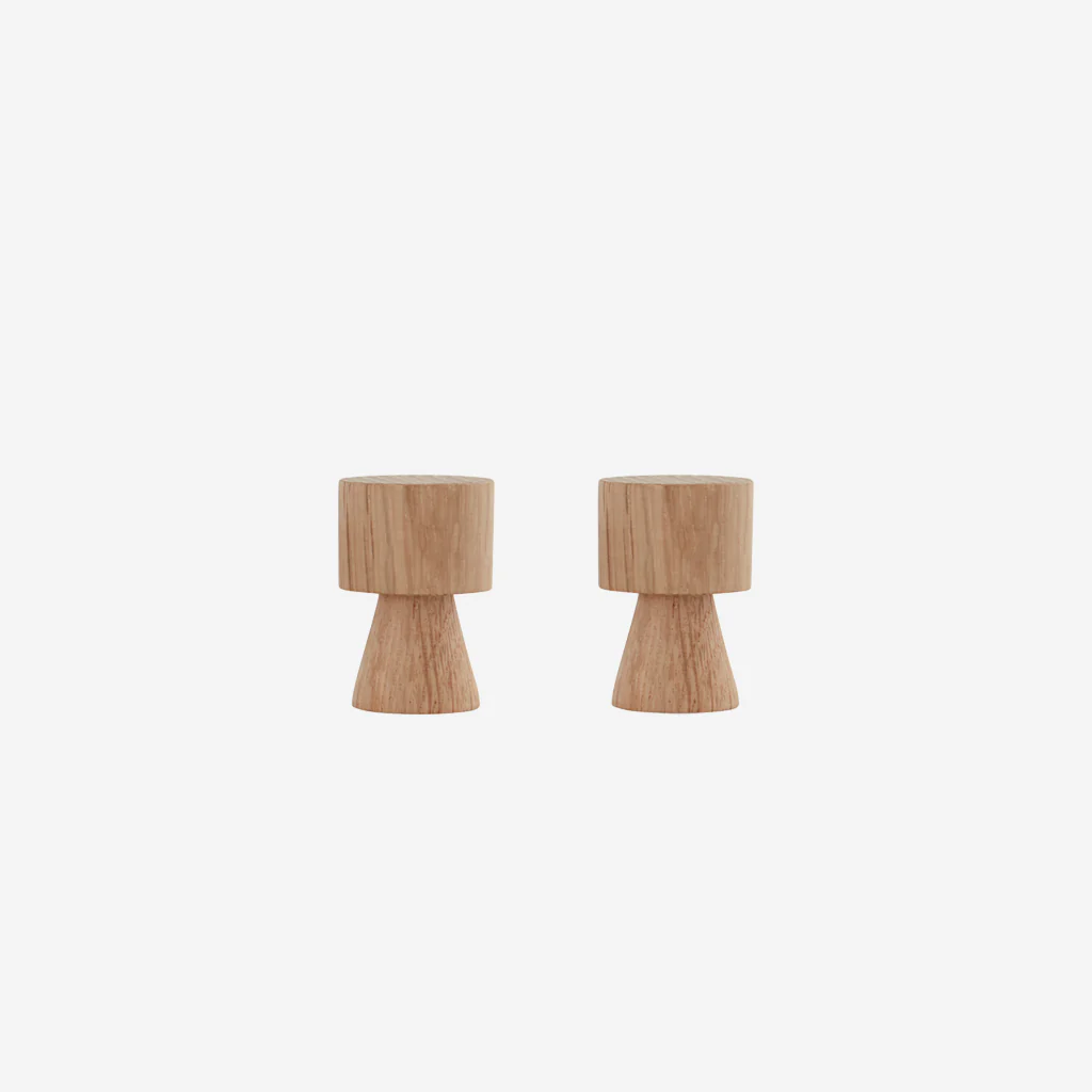 OYOY Living Pin Hook Oak Small 2 Pack