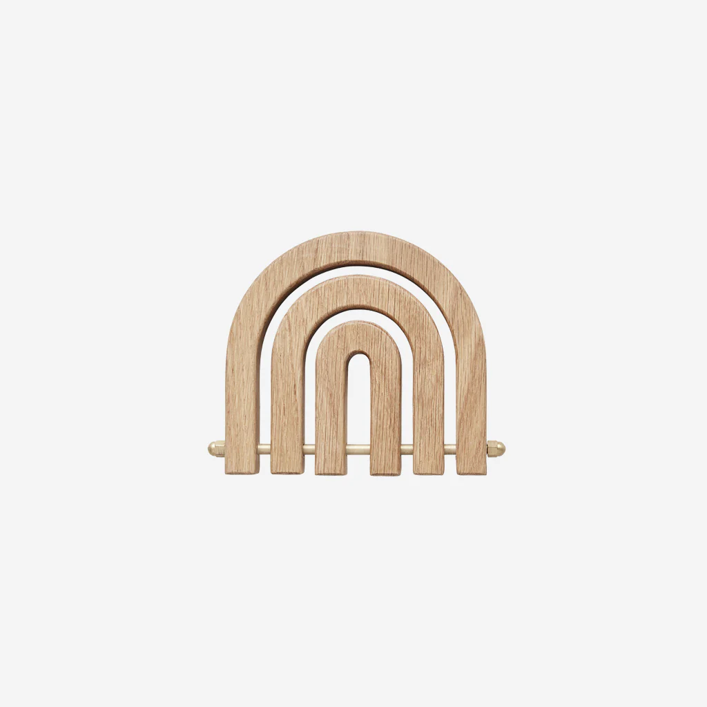 OYOY Living Rainbow Wooden Trivet