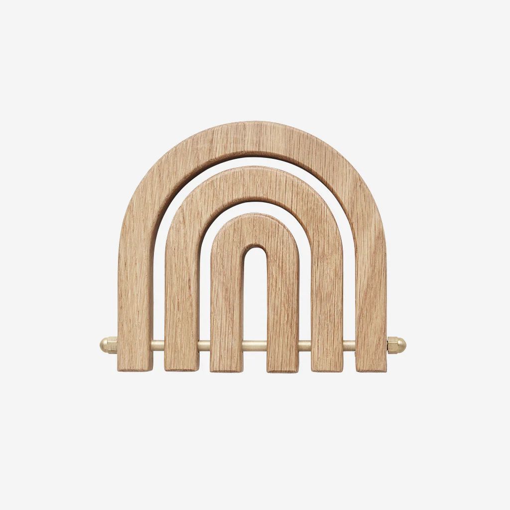 OYOY Living Rainbow Wooden Trivet - Image 4