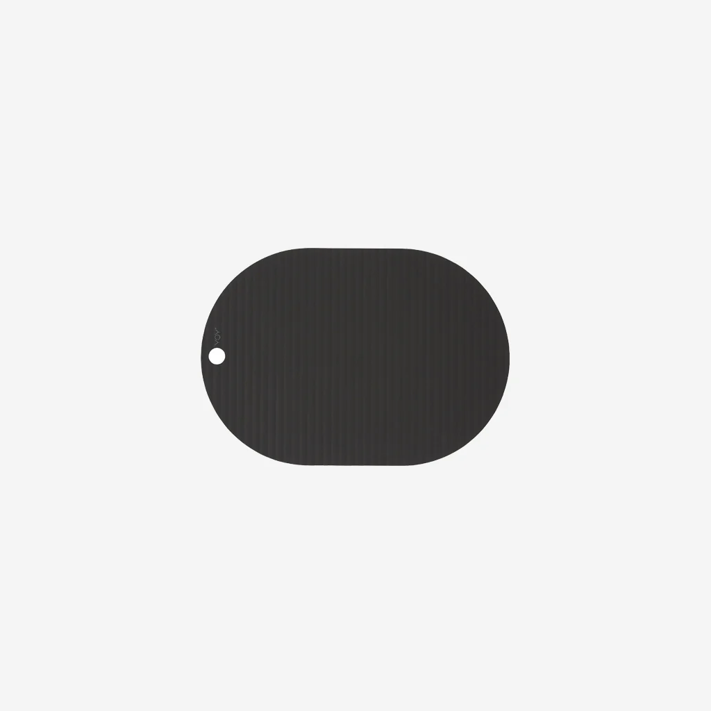 OYOY Living Ribbo Silicone Placemat Pack Black
