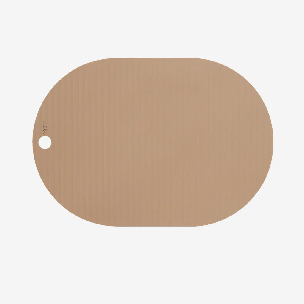 OYOY Living Ribbo Silicone Placemat Pack Camel - Image 2