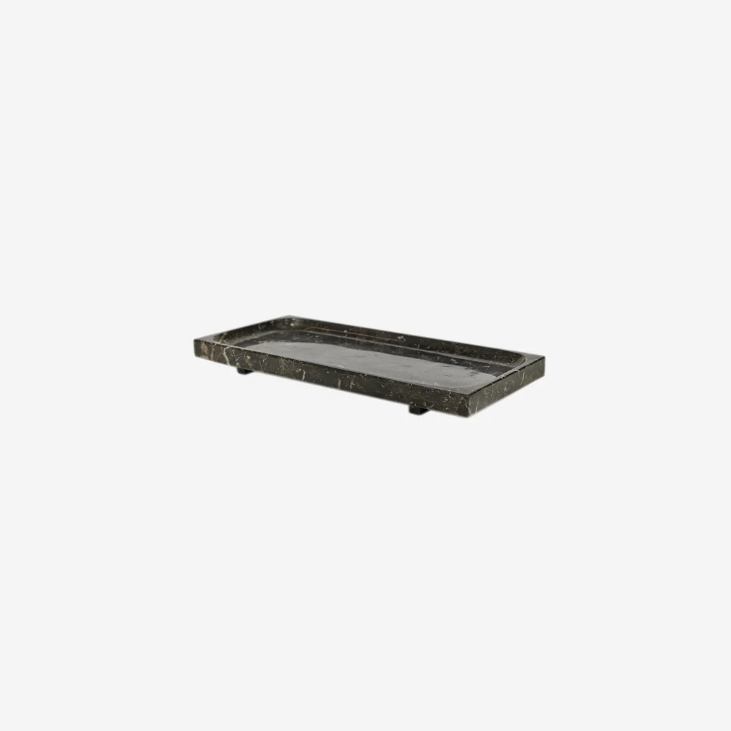 OYOY Living Savi Marble Tray Rectangular Choco Brown