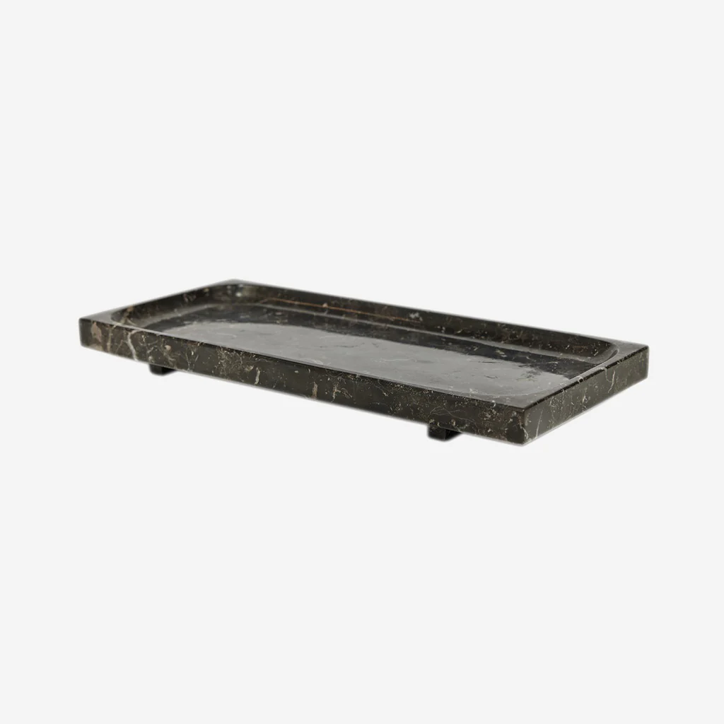 OYOY Living Savi Marble Tray Rectangular Choco Brown - Image 5