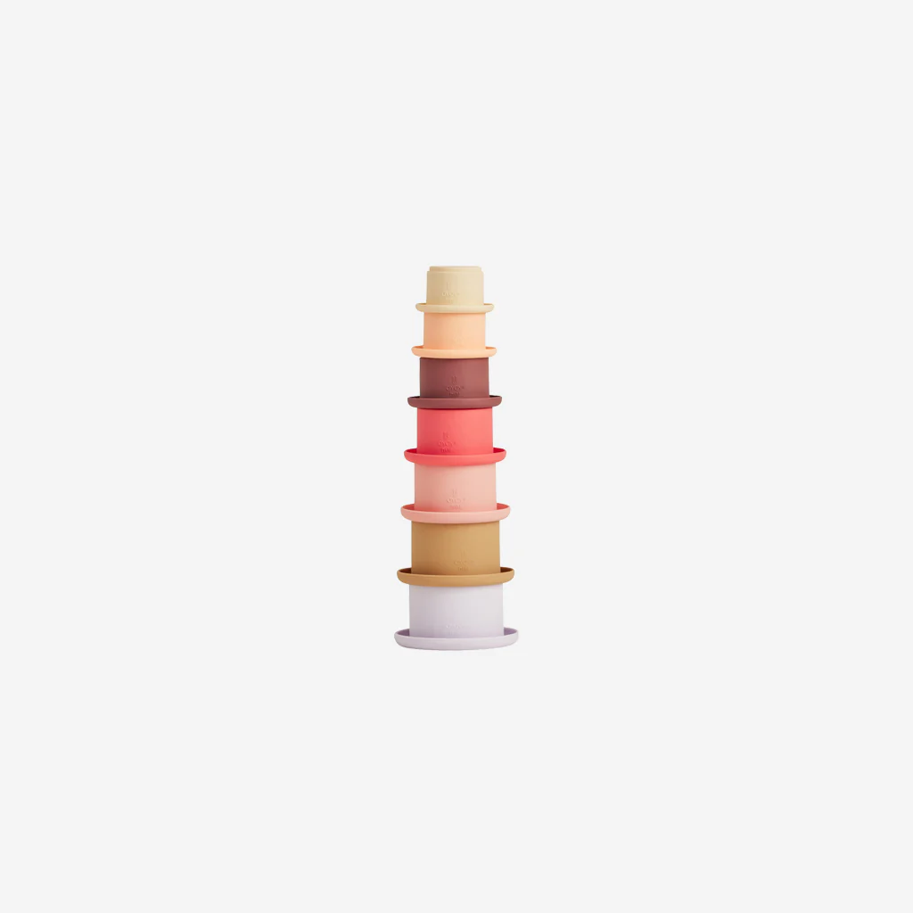 OYOY Living Tawa Stacking Cups Cherry