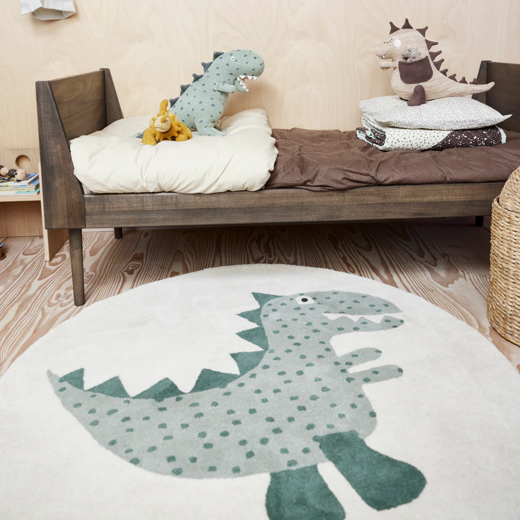 OYOY Living Theo Dinosaur Rug - Image 2