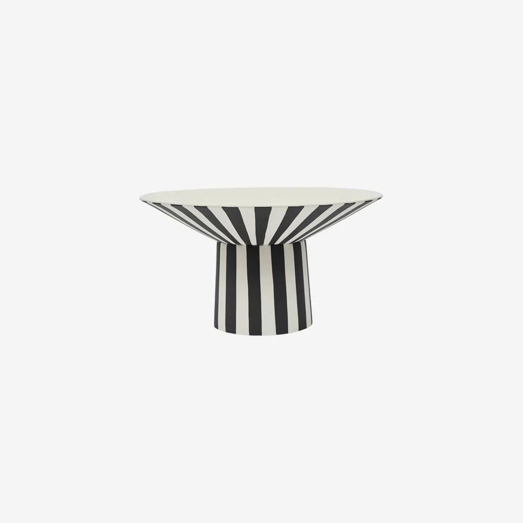 OYOY Living Toppu Centrepiece Bowl High Black White
