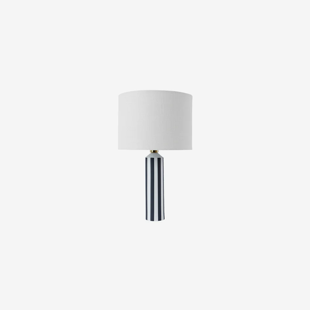 OYOY Living Toppu Ceramic Lamp Black White