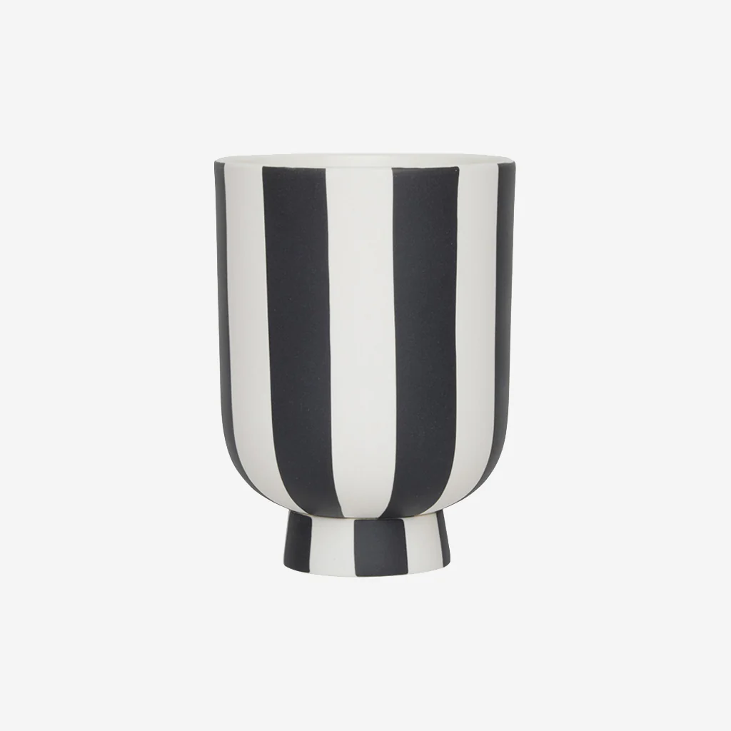 OYOY Living Toppu Pot Extra Small Black White - Image 2