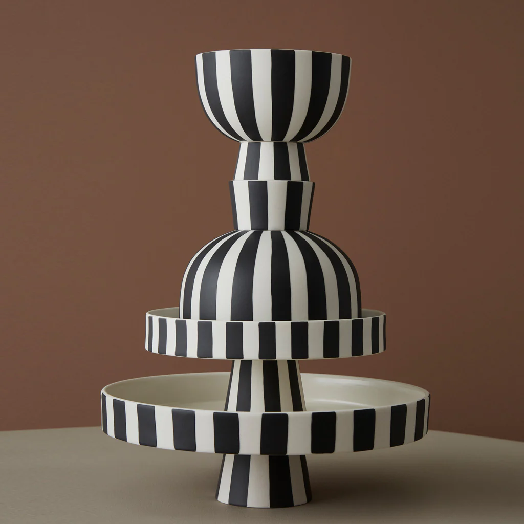 OYOY Living Toppu Tray Small Black White - Image 7