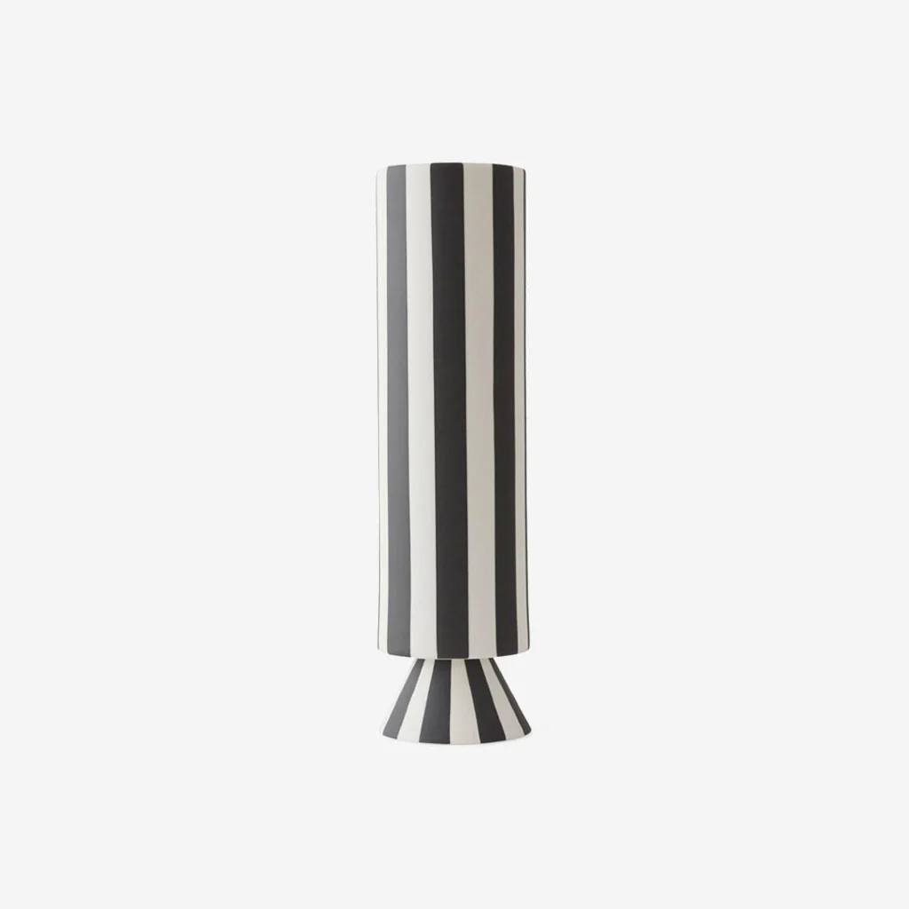 OYOY Living Toppu Vase High Black White - Image 5