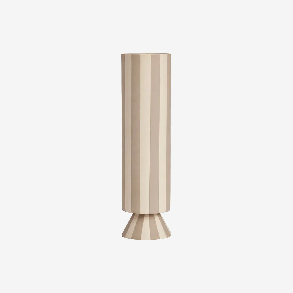 OYOY Living Toppu Vase High Clay White - Image 4