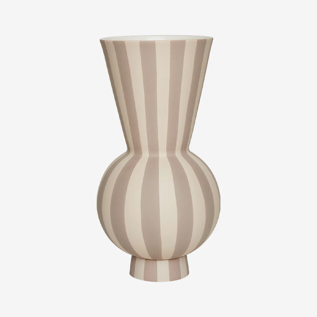 OYOY Living Toppu Vase Round Clay White - Image 3