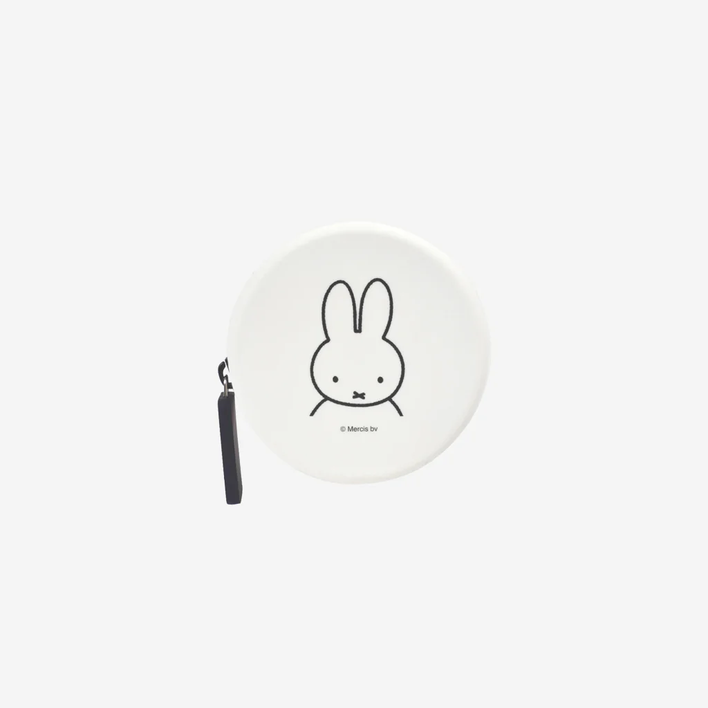 P+G Design Miffy Curun Round Pouch White