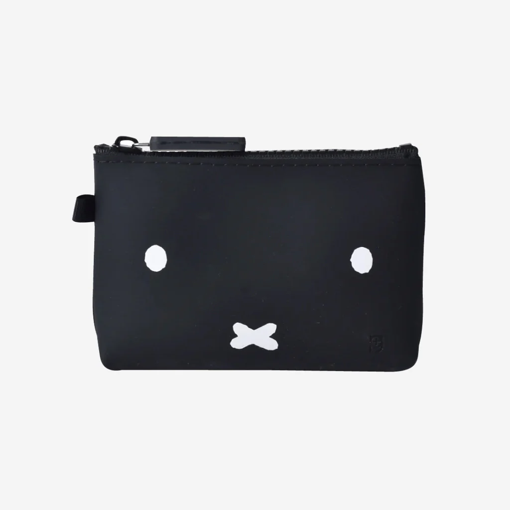 P+G Design Miffy Nuu Zipper Pouch Face Black - Image 2