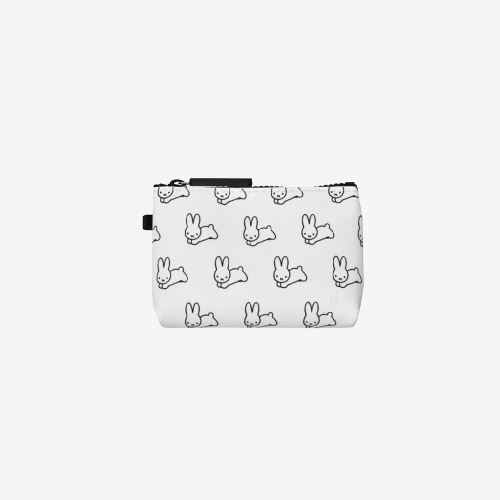 P+G Design Miffy Nuu Zipper Pouch Friends White