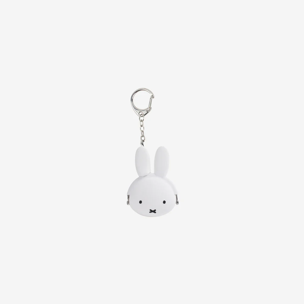 P+G Design Miffy Pochi Keyring Purse White