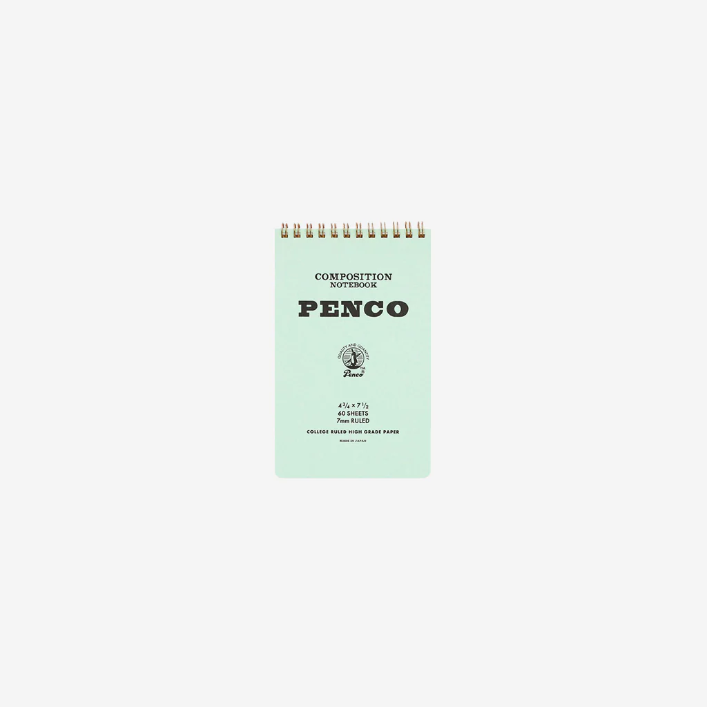 Penco Coil Notepad Large Mint