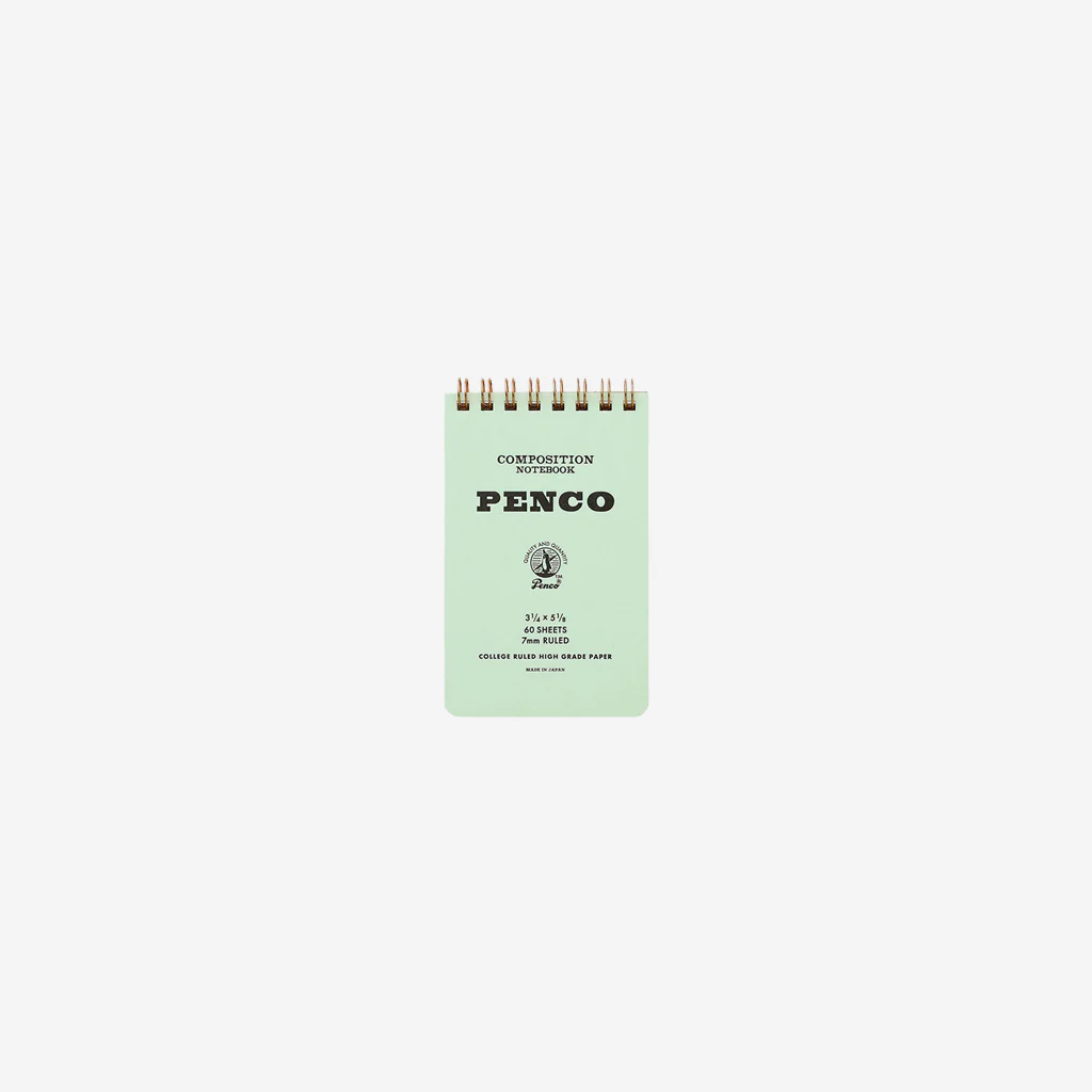 Penco Coil Notepad Small Mint