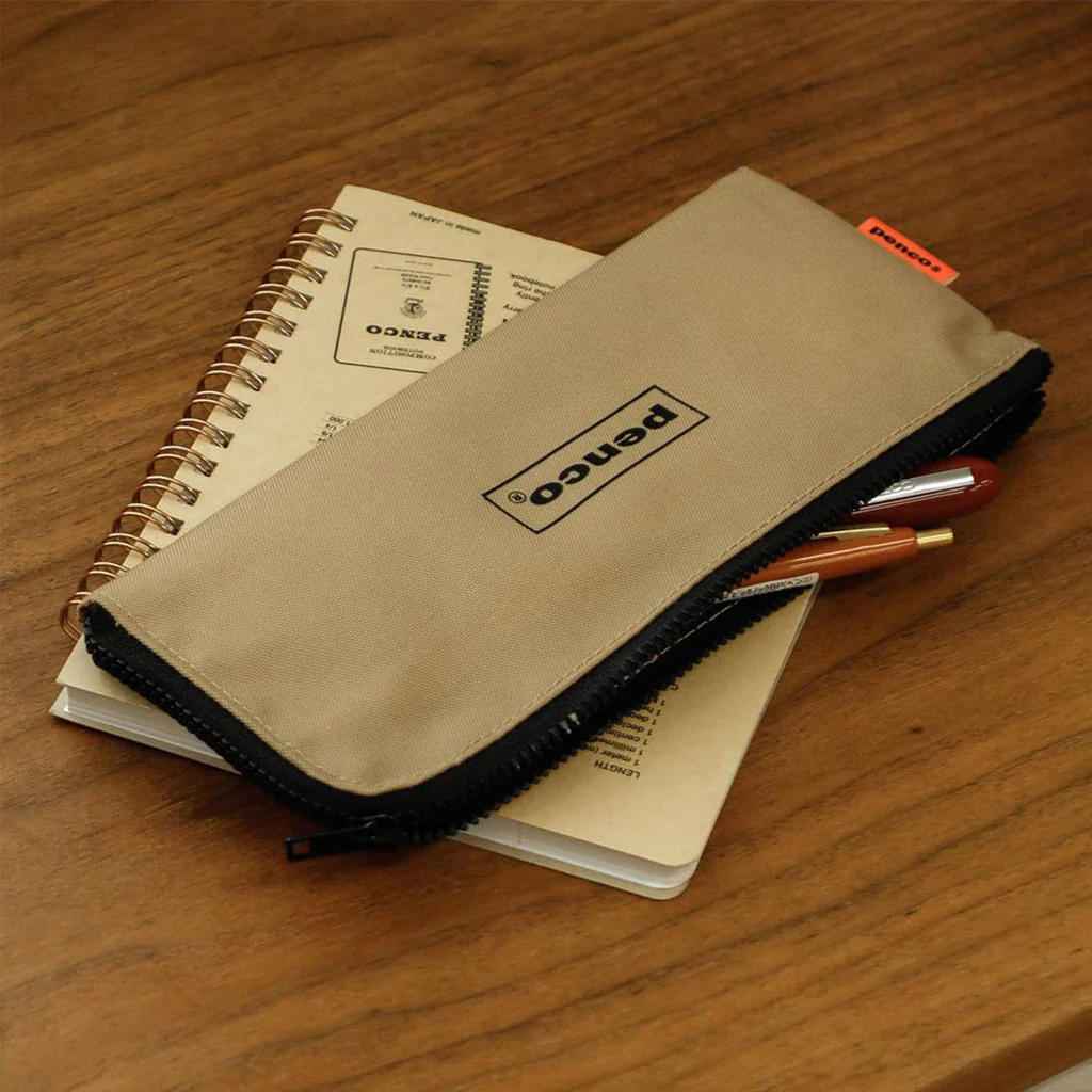 Penco Flat Pen Case Beige - Image 2