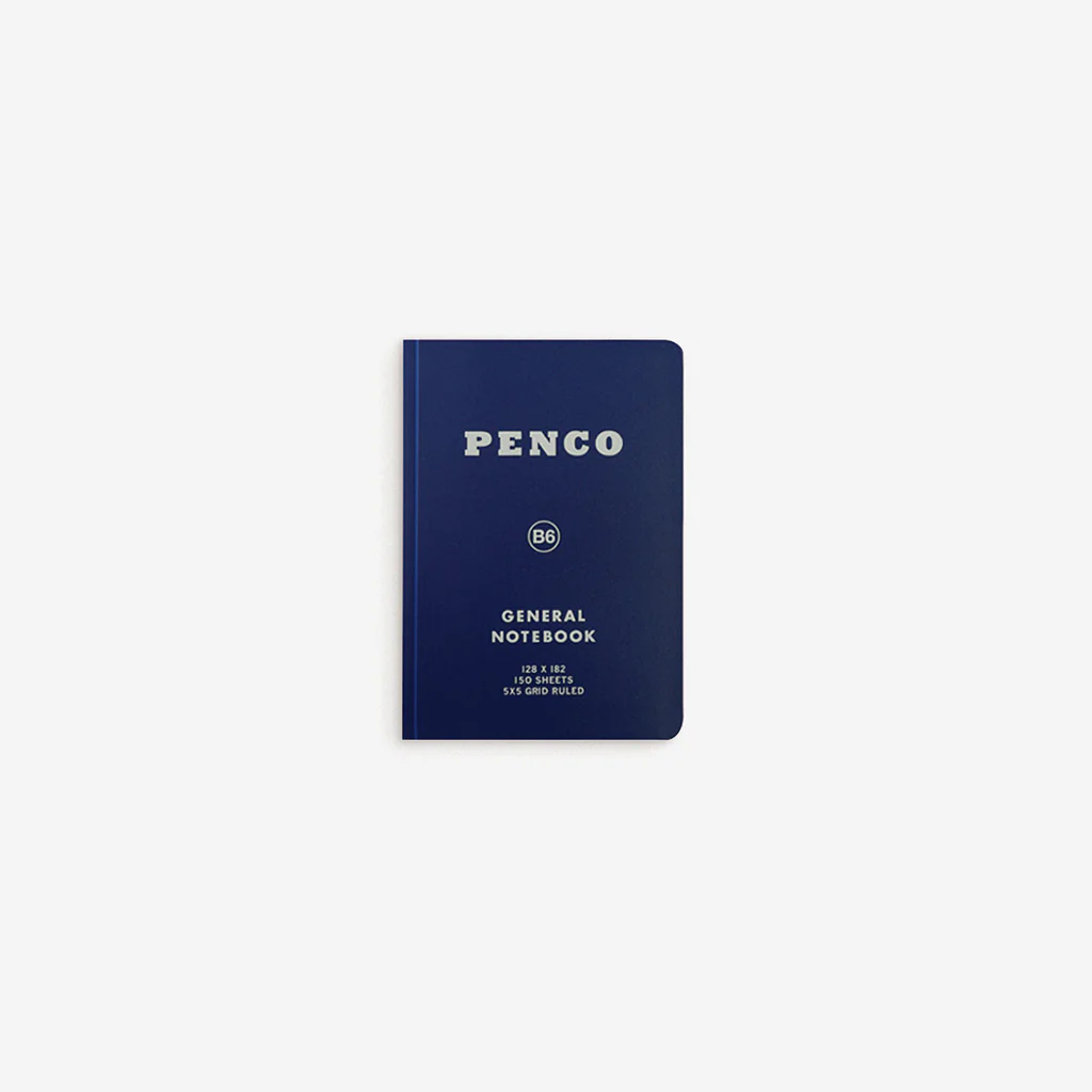 Penco General Notebook Grid B6 Dark Blue