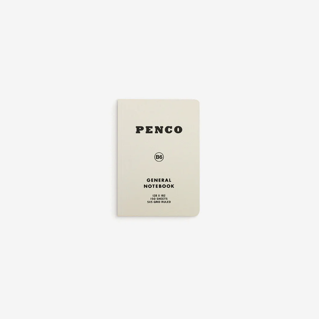 Penco General Notebook Grid B6 White