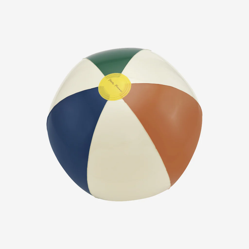 Petite Pommes Otto Beach Ball Tangerine Blue Green - Image 5