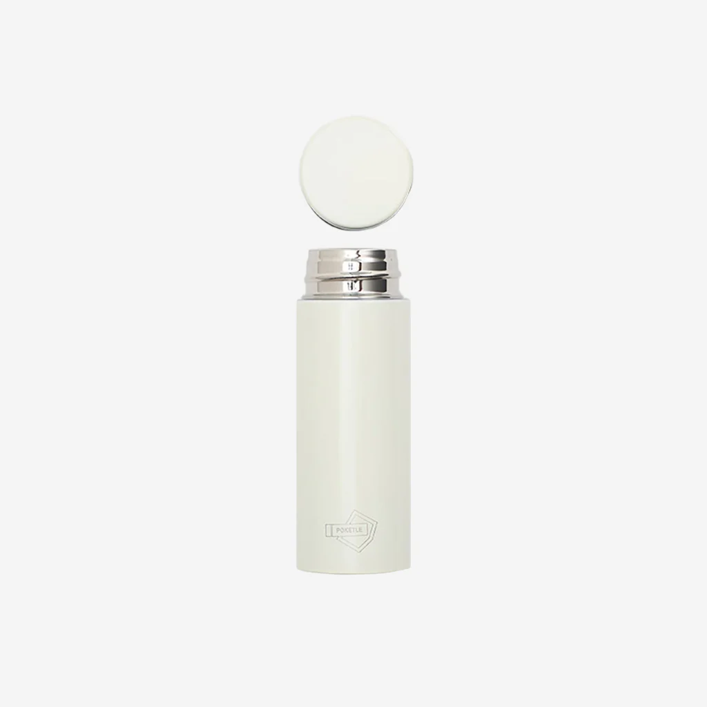Poketle Stainless Steel Water Bottle Ivory 120ml - Image 5