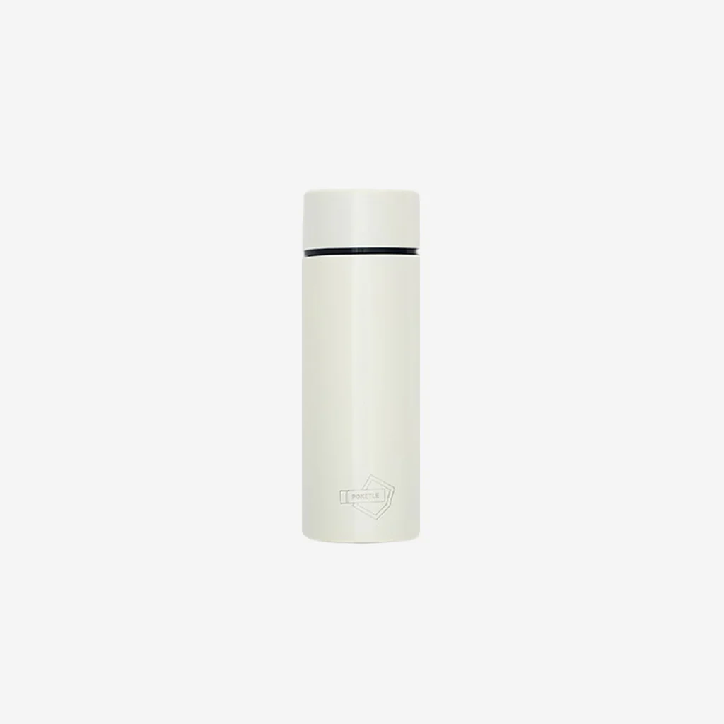 Poketle Stainless Steel Water Bottle Ivory 120ml - Image 6