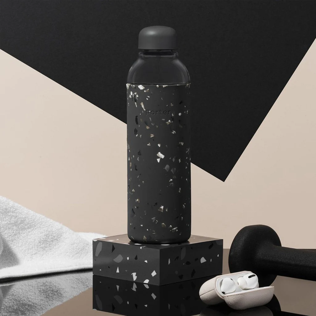 Porter Glass Bottle Terrazzo Charcoal - Image 2