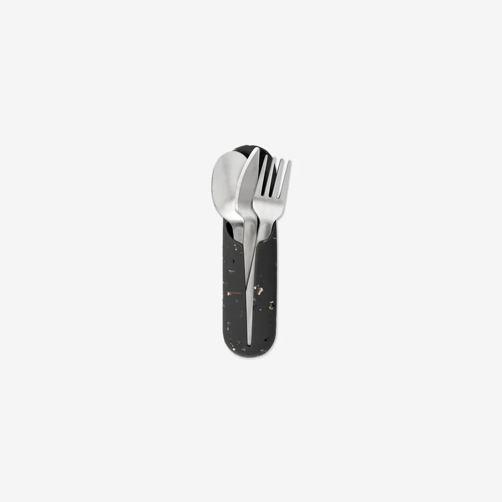 Porter Utensil Set Stainless Steel Terrazzo Charcoal