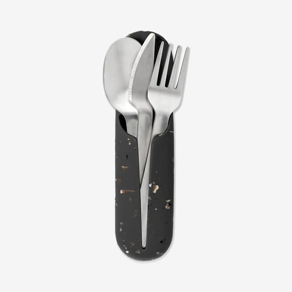 Porter Utensil Set Stainless Steel Terrazzo Charcoal - Image 6
