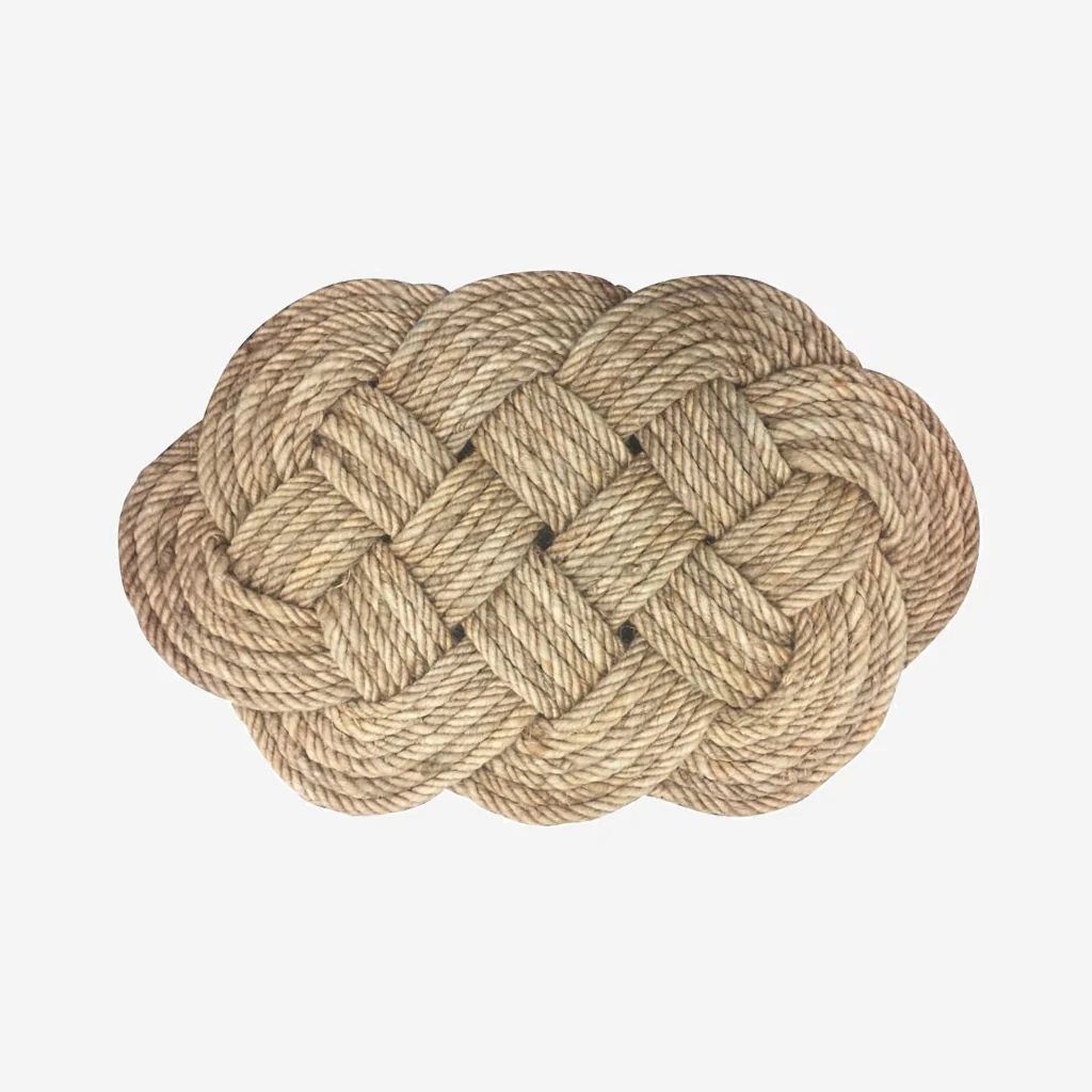 Potted Braided Doormat Jute Rope - Image 2