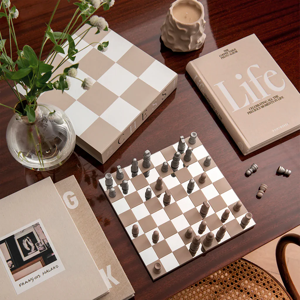 Printworks Classic Art of Chess Beige Mirror - Image 2