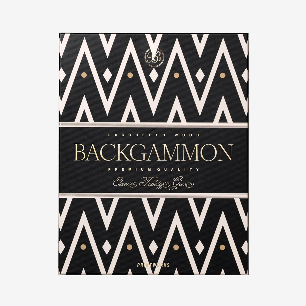 Printworks Classic Backgammon Lacquered Wood Black - Image 8