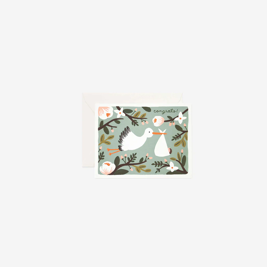Rifle Paper Card Congratulations On Baby