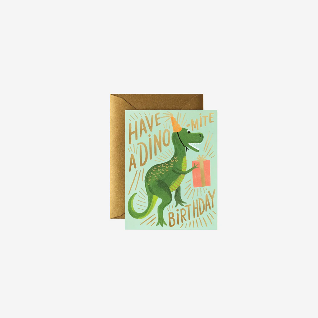 Rifle Paper Card Dino-Mite Birthday