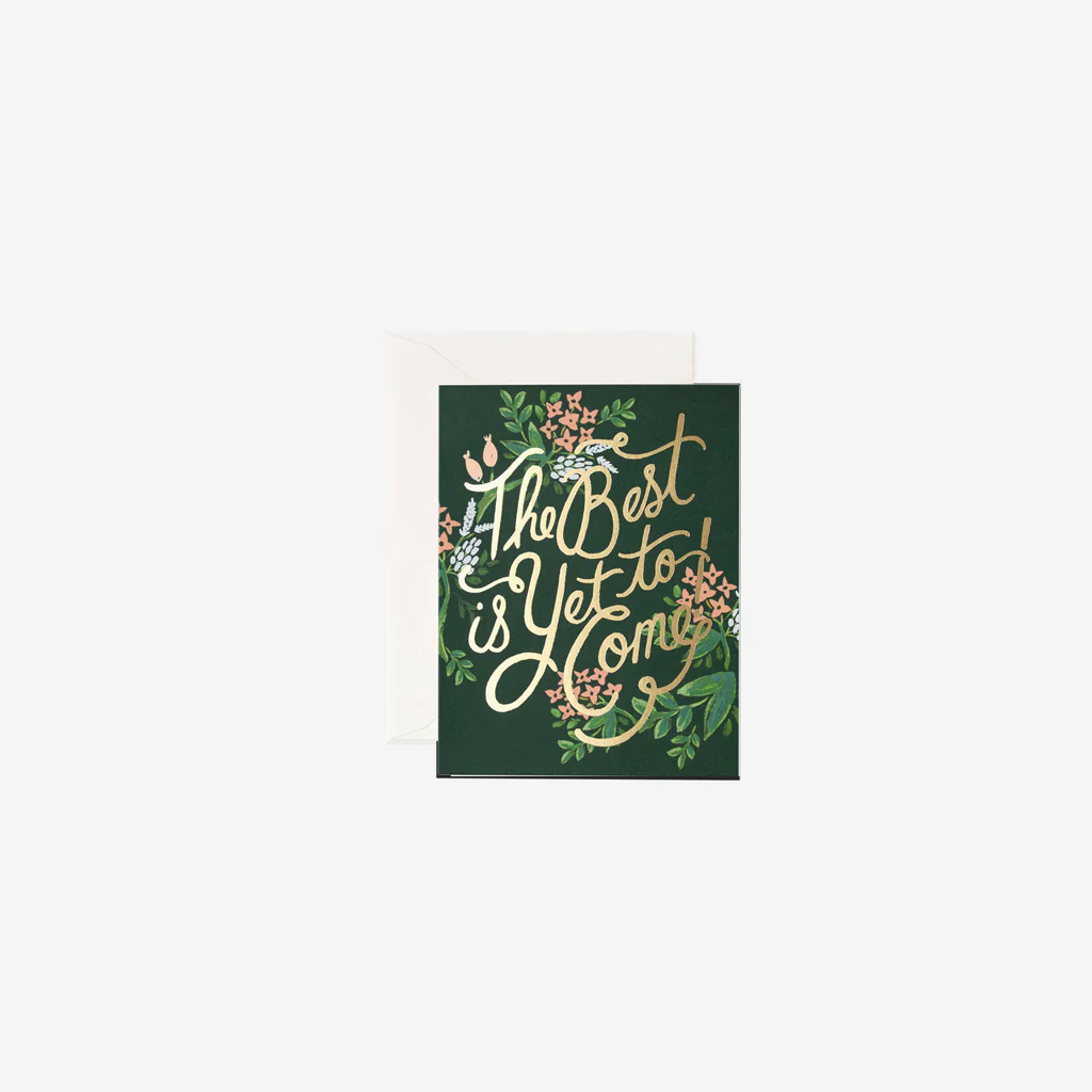 Rifle Paper Card The Best Is Yet To Come