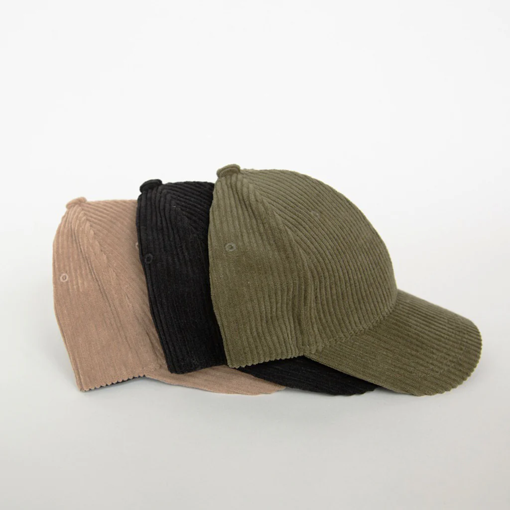 Sophie Cord Cap Black - Image 3