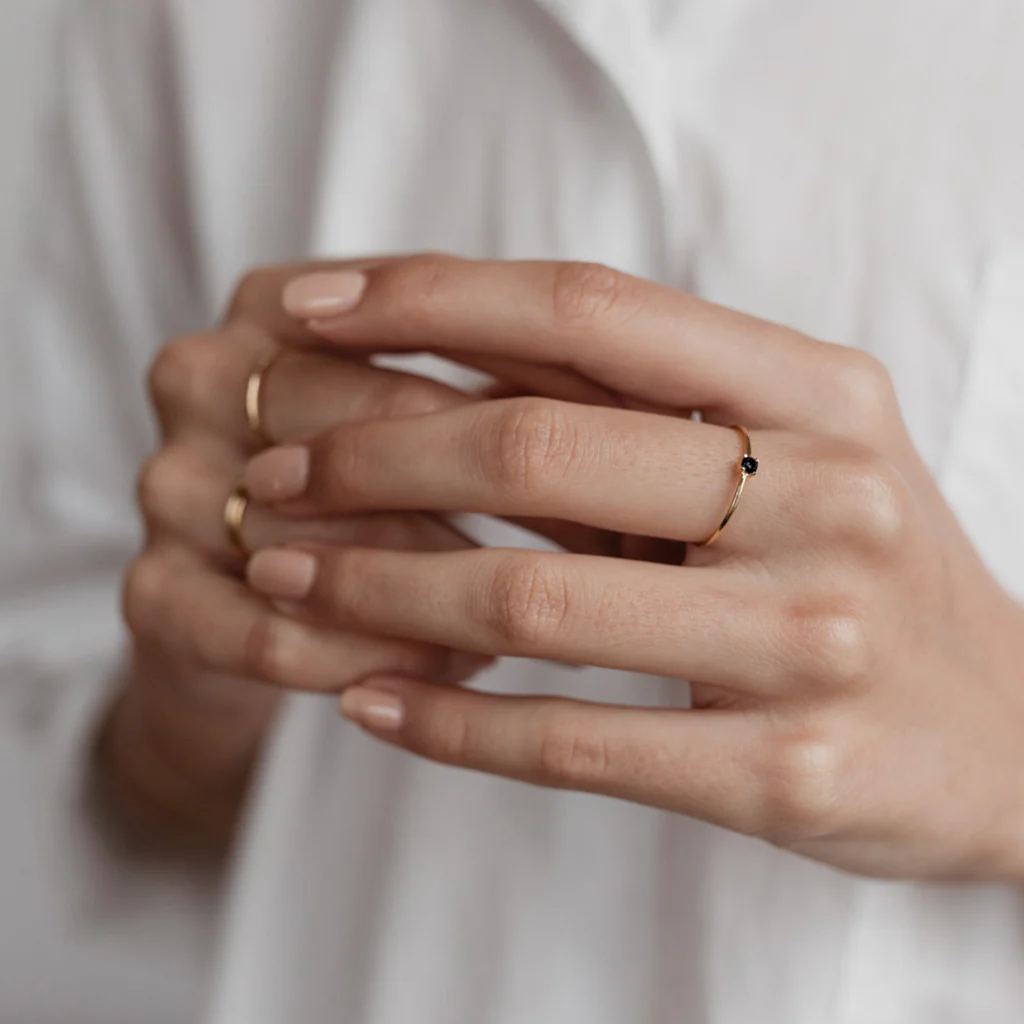 Sophie Ring Mini Rock Black - Image 3