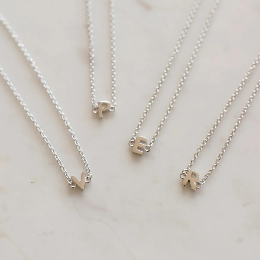 Sophie Necklace Little Letters Silver - Image 4