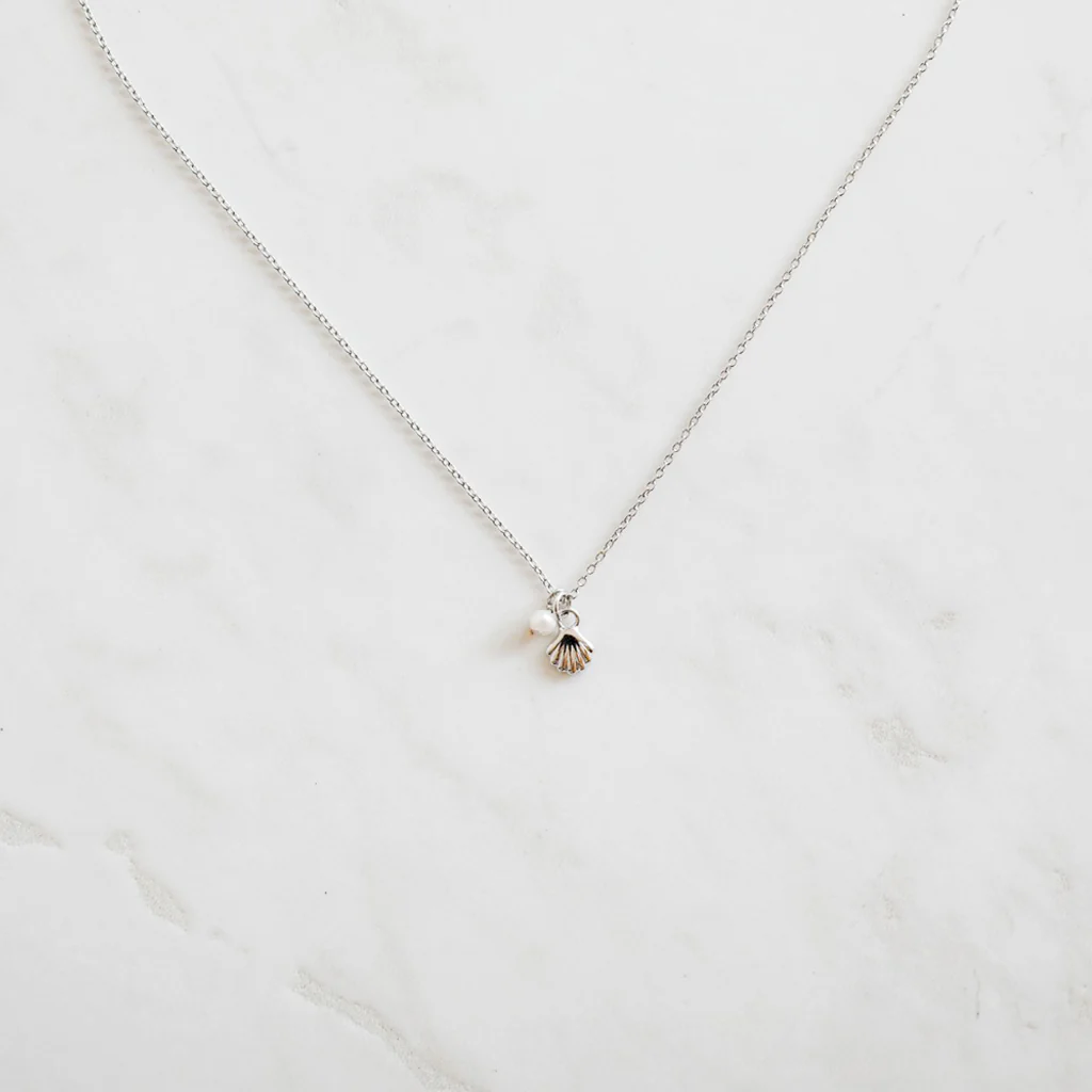 Sophie Necklace Shell With Pearl Gold - Image 4