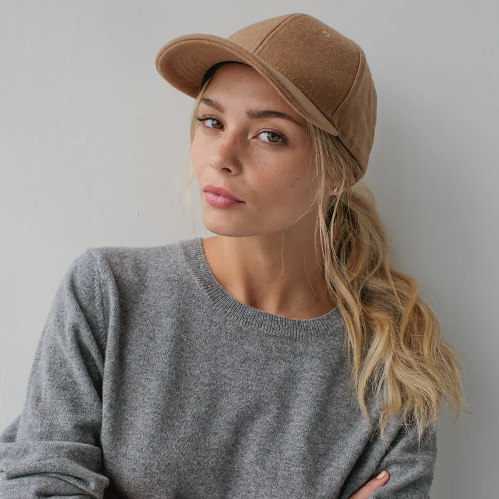 Sophie Wool Cap Camel - Image 2